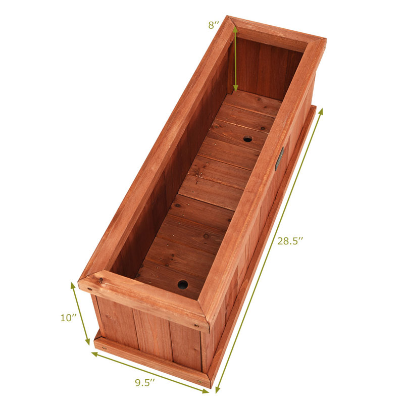 Lark Manor™ Ivaan Wooden Window Planter Box & Reviews | Wayfair